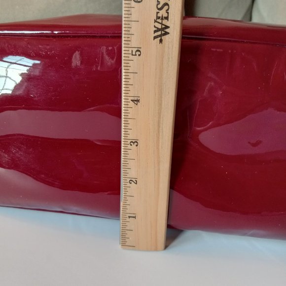 COACH  Shoulder Tote  Bag  Chelsea Patent Leather Red  Authentic - Picture 9 of 14